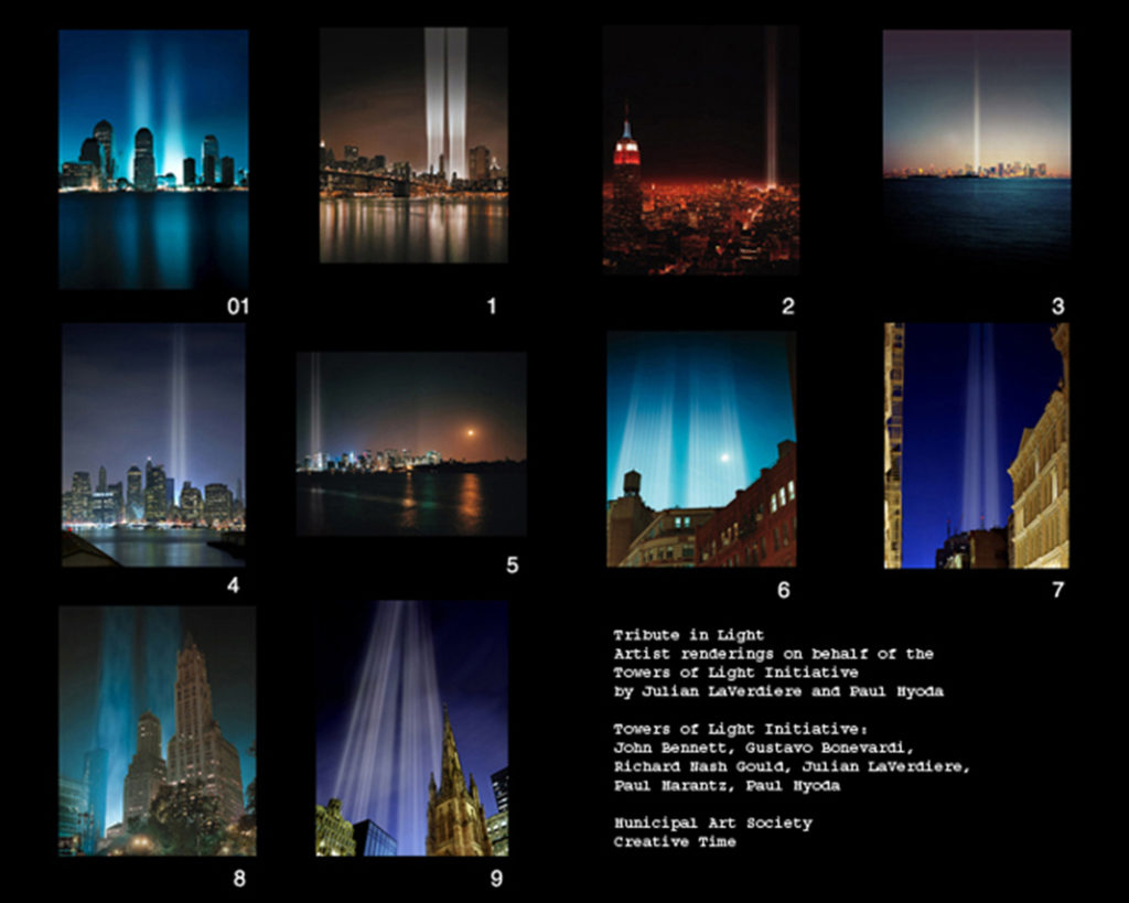 tribute in light